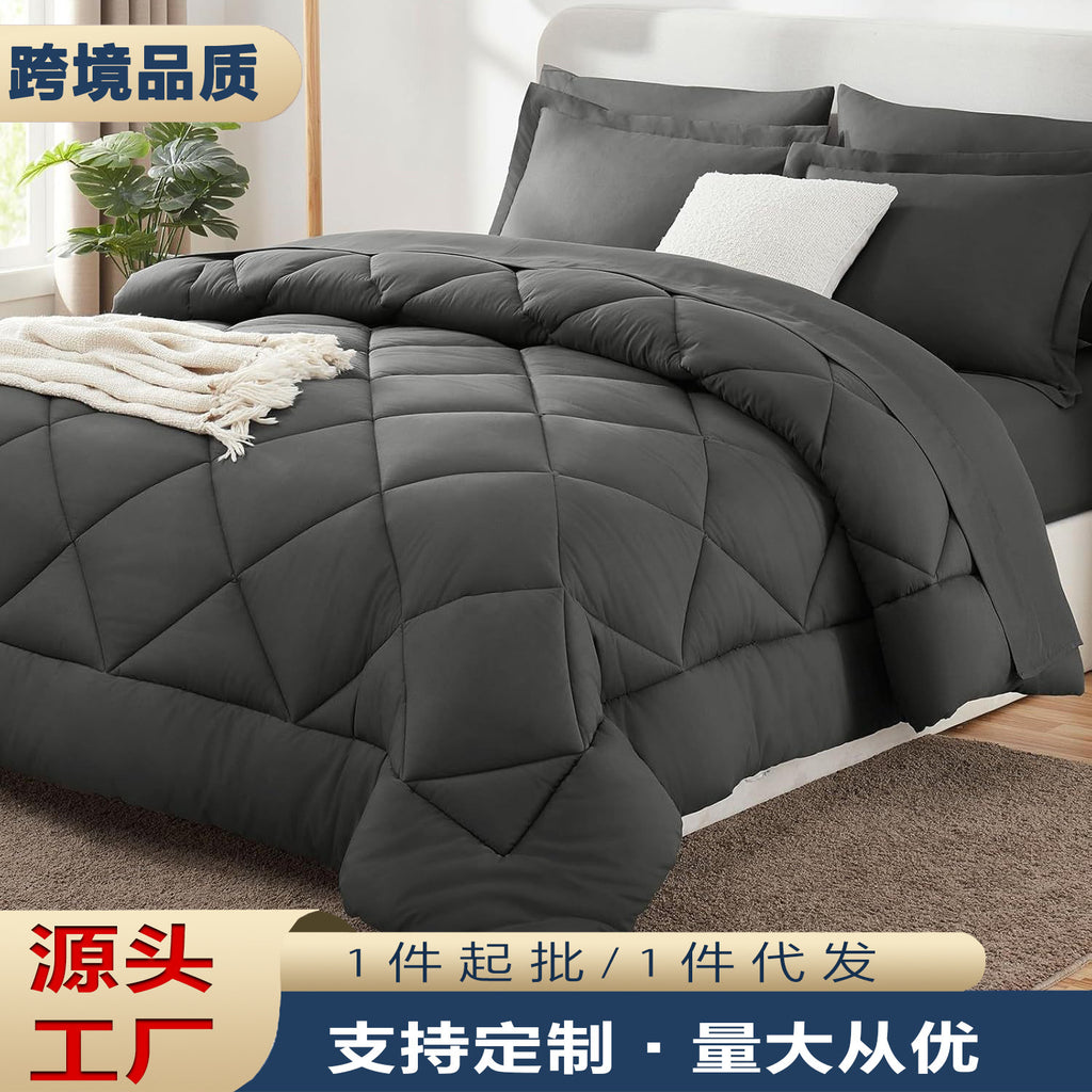Somnella CloudNest comforter set in Silver Grey