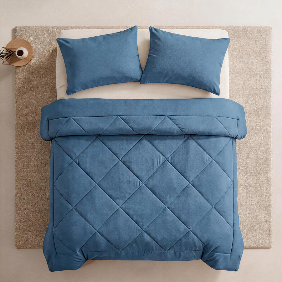 Somnella CloudNest comforter set in Cocoa